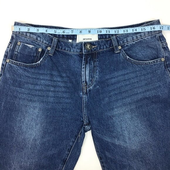 One Teaspoon Jeans Women's Baggies Relaxed Leg Low Waist 29P Ankle - Picture 4 of 10